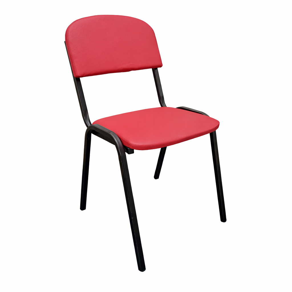 Стілець офісний "Аліса Лайт" MEBLIX оббитий шкірзамінною тканиною, металевий, 490х430х460 мм